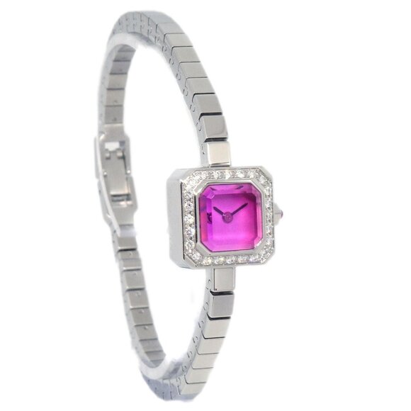 Corum Sugar Cube Ref.137.424.47 Quartz Watch SS Diamond 175677 - Picture 1 of 8